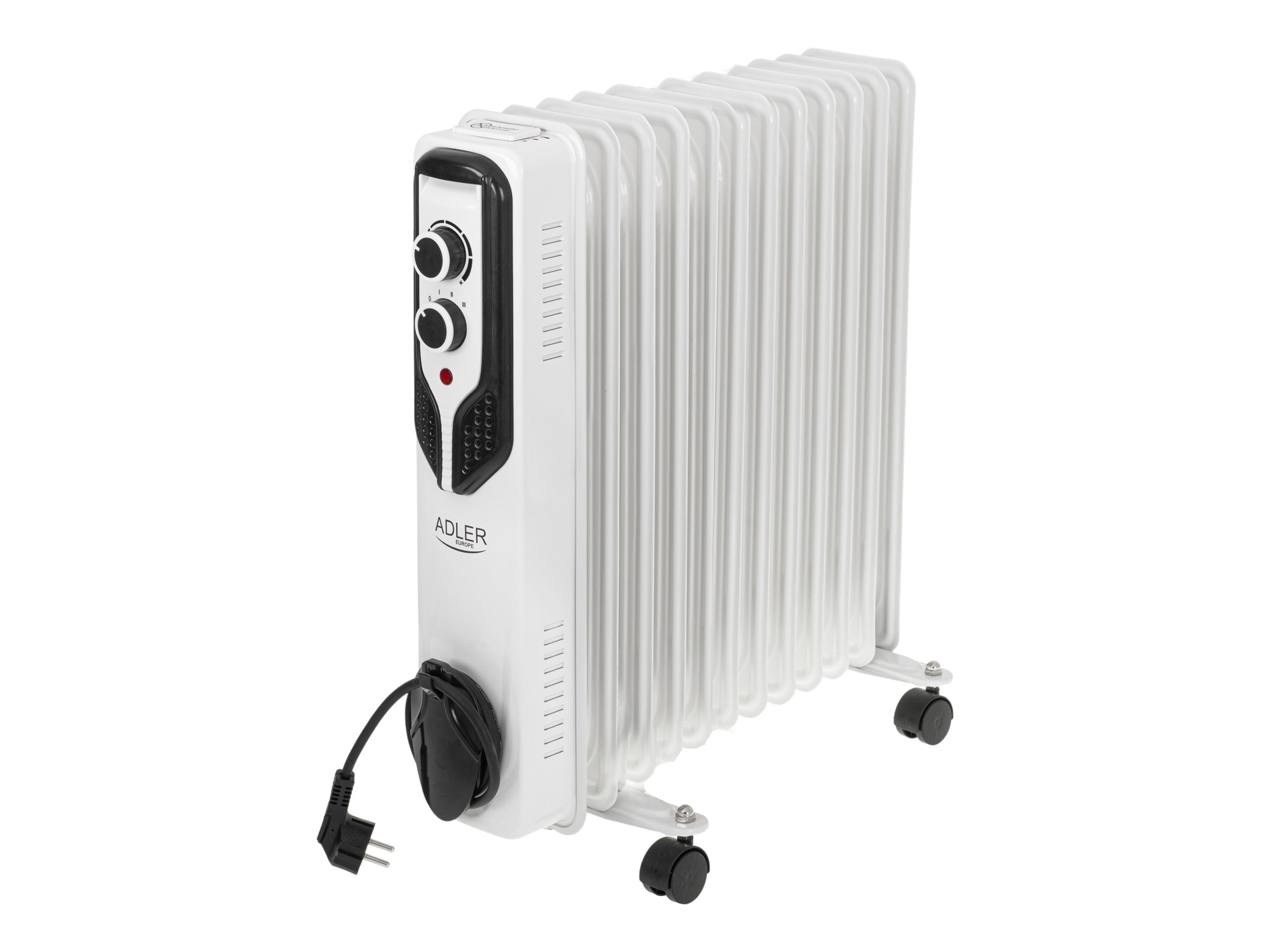 Adler - Oil-Filled Radiator - AD 7817 - Oil Filled Radiator - 2500 W - Number of power levels 3 - White