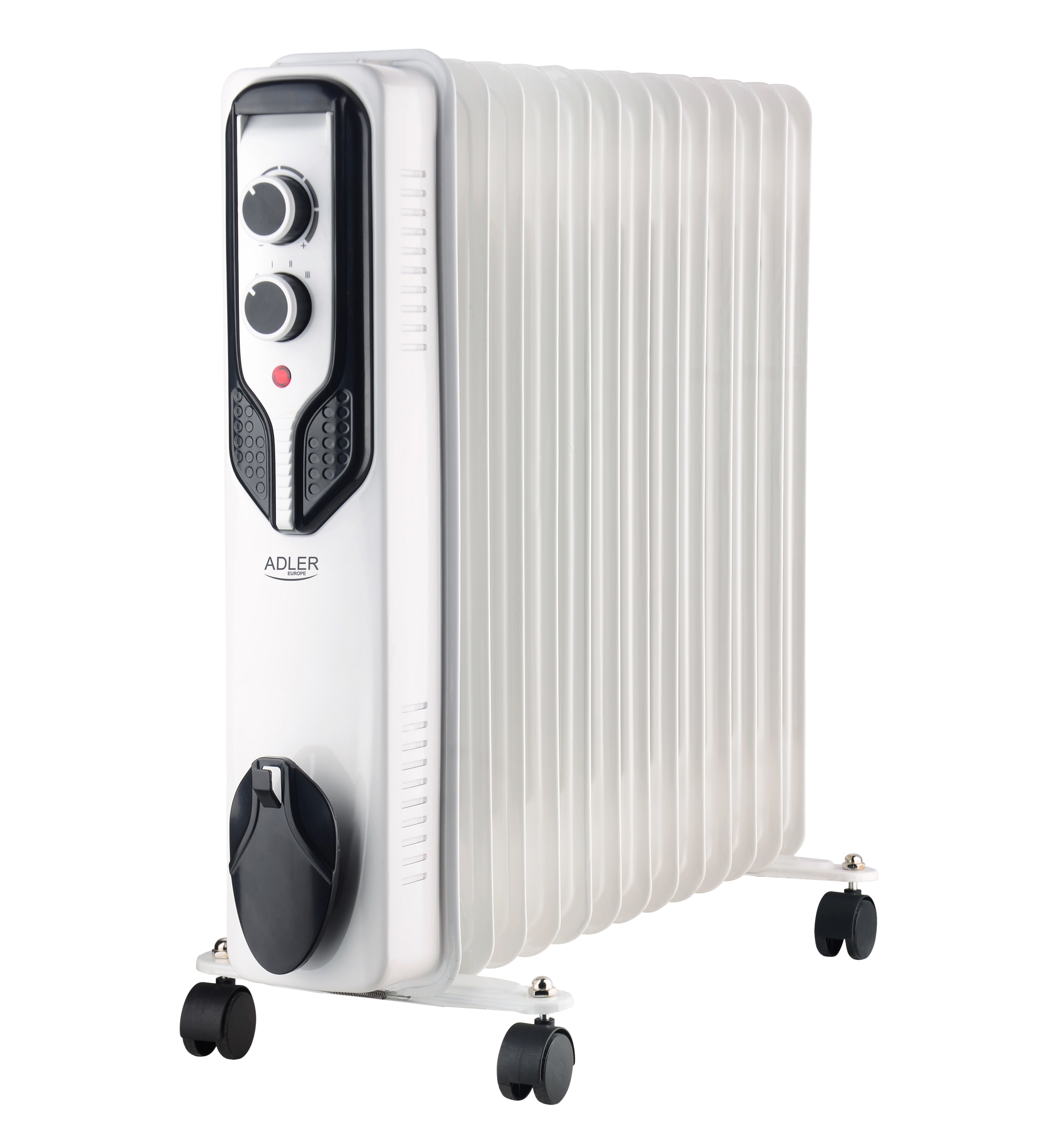 Adler - Oil-Filled Radiator - AD 7818 - Oil Filled Radiator - 2500 W - Number of power levels 3 - White