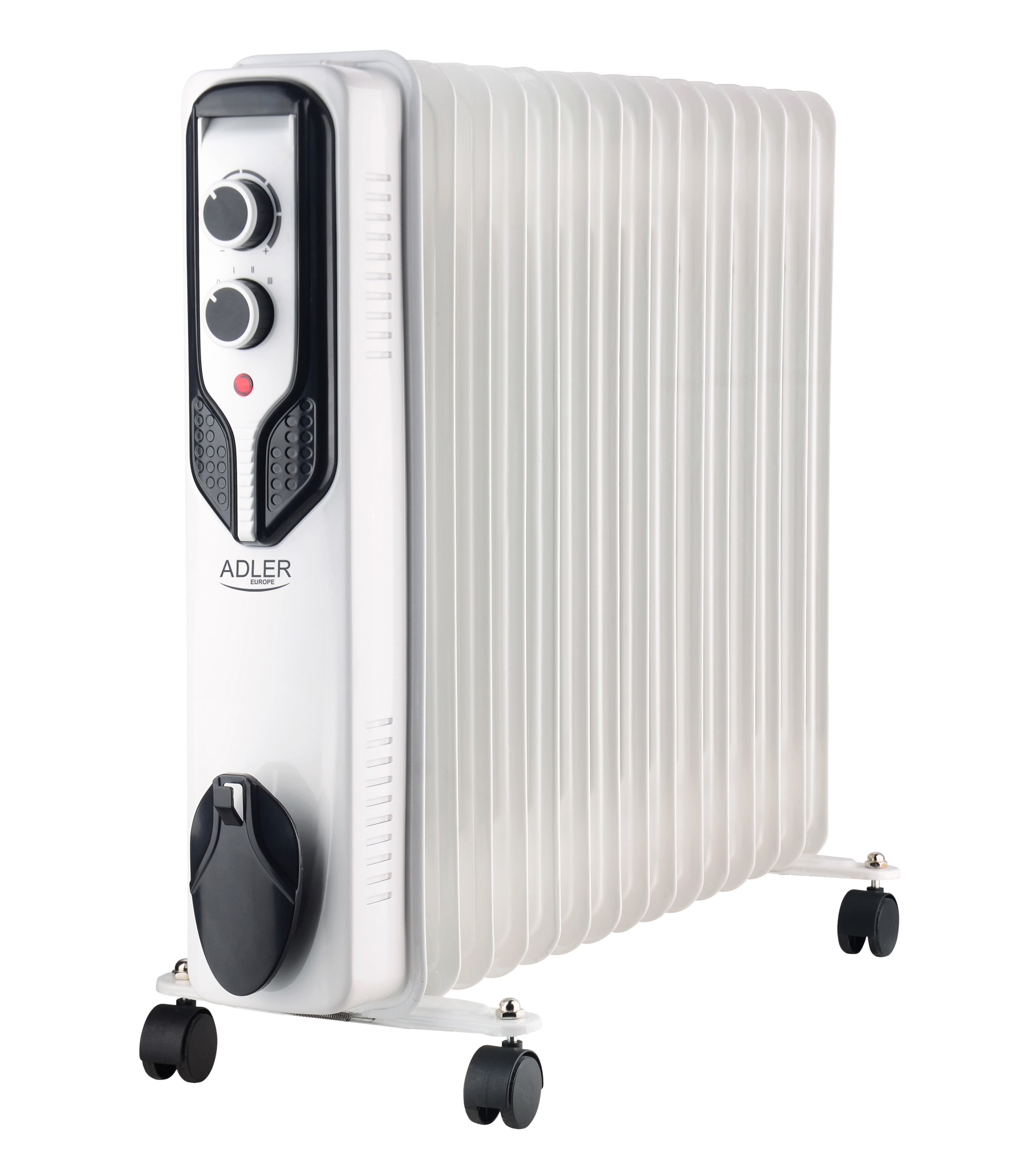 Adler - Oil-Filled Radiator - AD 7819 - Oil Filled Radiator - 2500 W - Number of power levels 3 - White