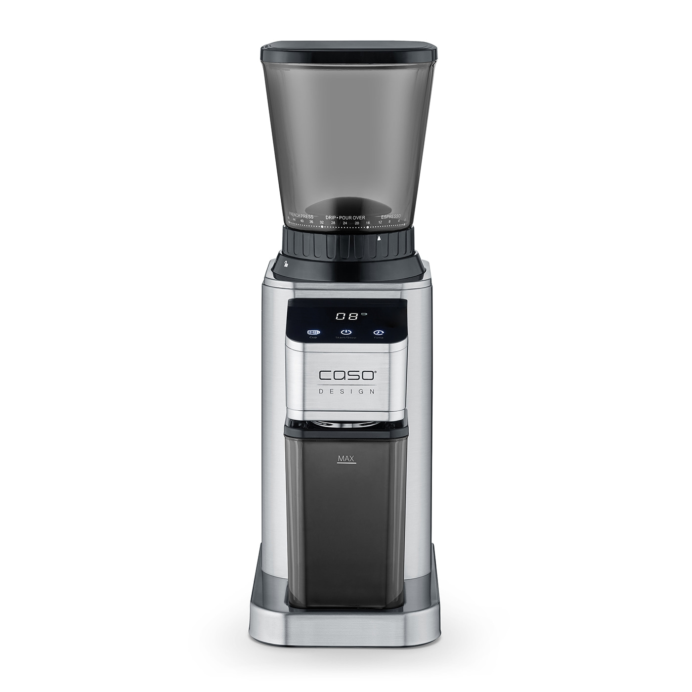 Caso Coffee Grinder - Barista Chef Inox - 150 W - Coffee beans capacity 250 g - Number of cups 12 pc(s) - Stainless Steel