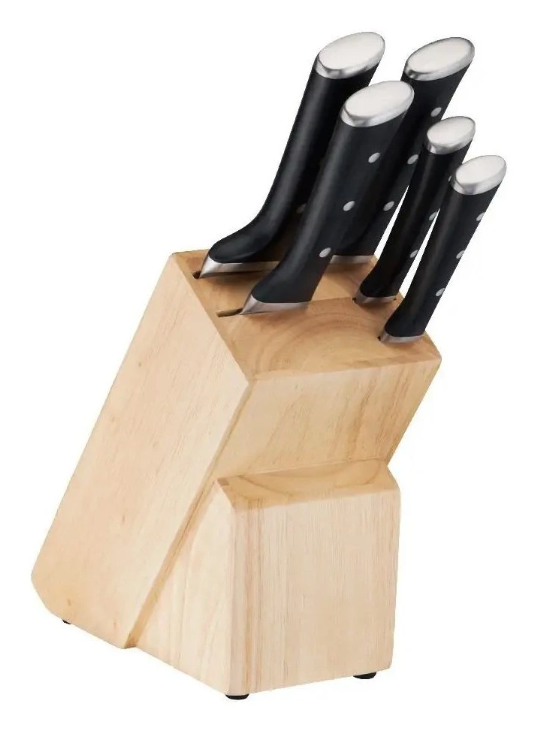 TEFAL - Set of 5 Knives with Comfort Touch holder - K232S574 - Knife - 5 pc(s)