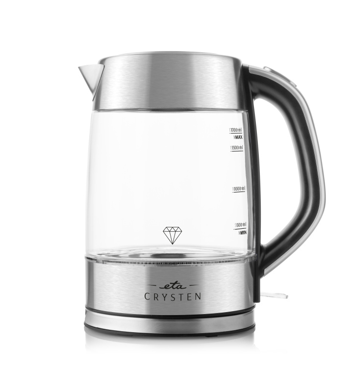 ETA Kettle - ETA415490000 Crysten - Electric - 2100 W - 1.7 L - Glass - 360° rotational base - Glass