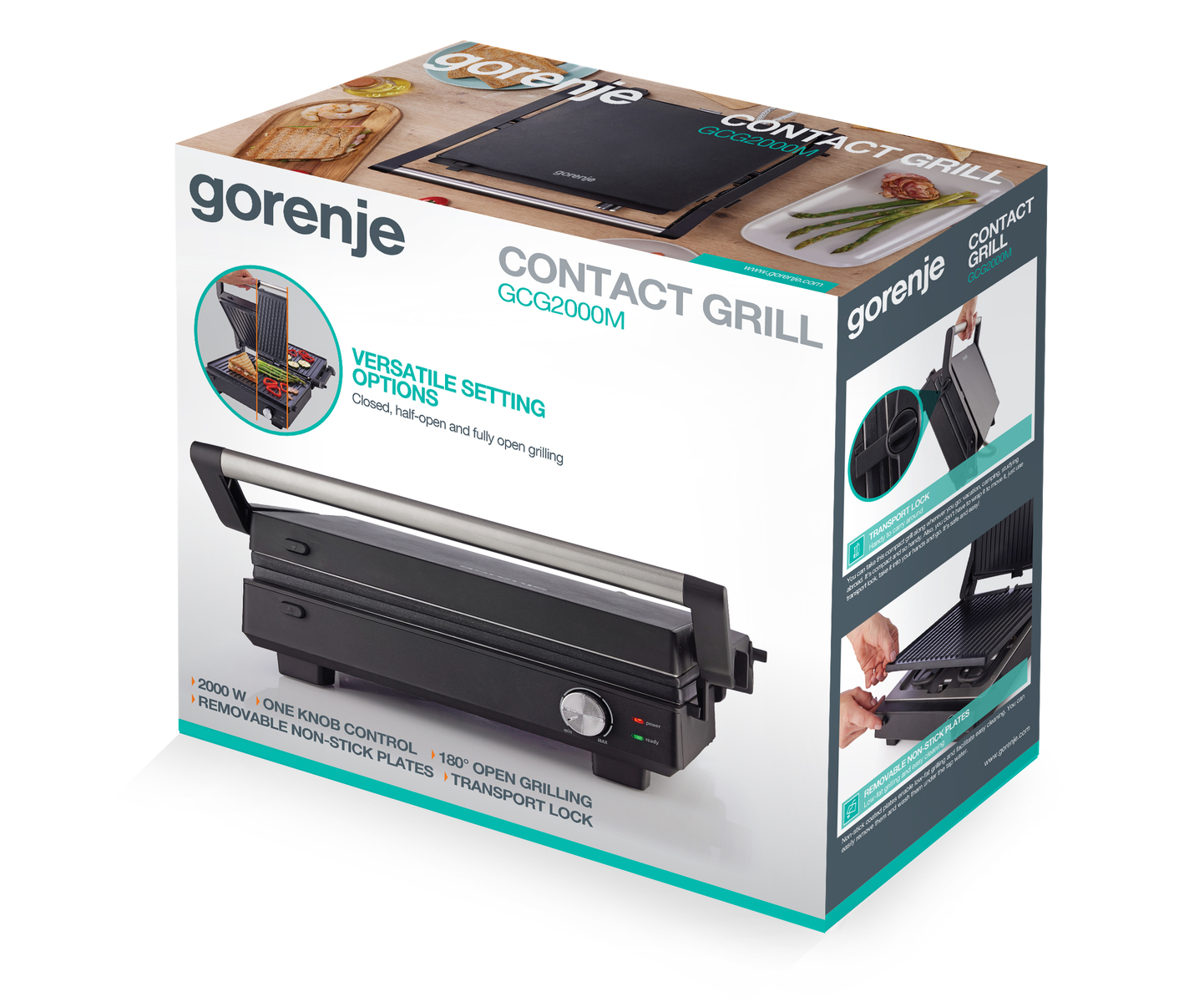 Gorenje Multifunctional Grill - GCG2000M - Grill - Black