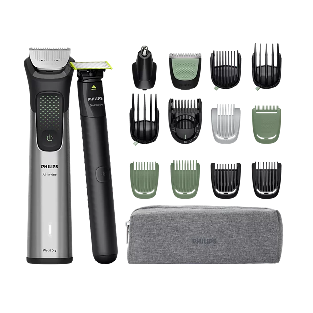 Philips All-in-One Trimmer - MG9535/15 9000 Series - Cordless - Wet & Dry - Number of length steps 27