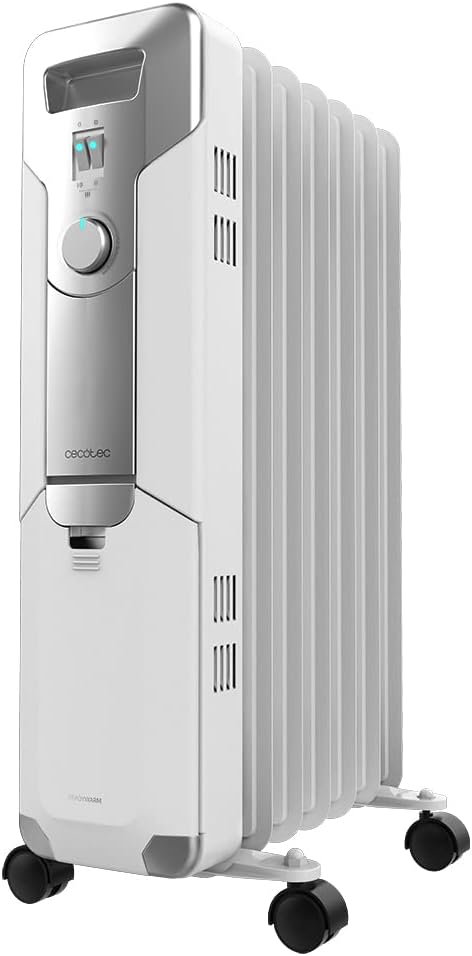 Cecotec ReadyWarm 7000 Space - Oil Radiator - 1500 W - Number of power levels 3 - Suitable for rooms up to 15 m² - White