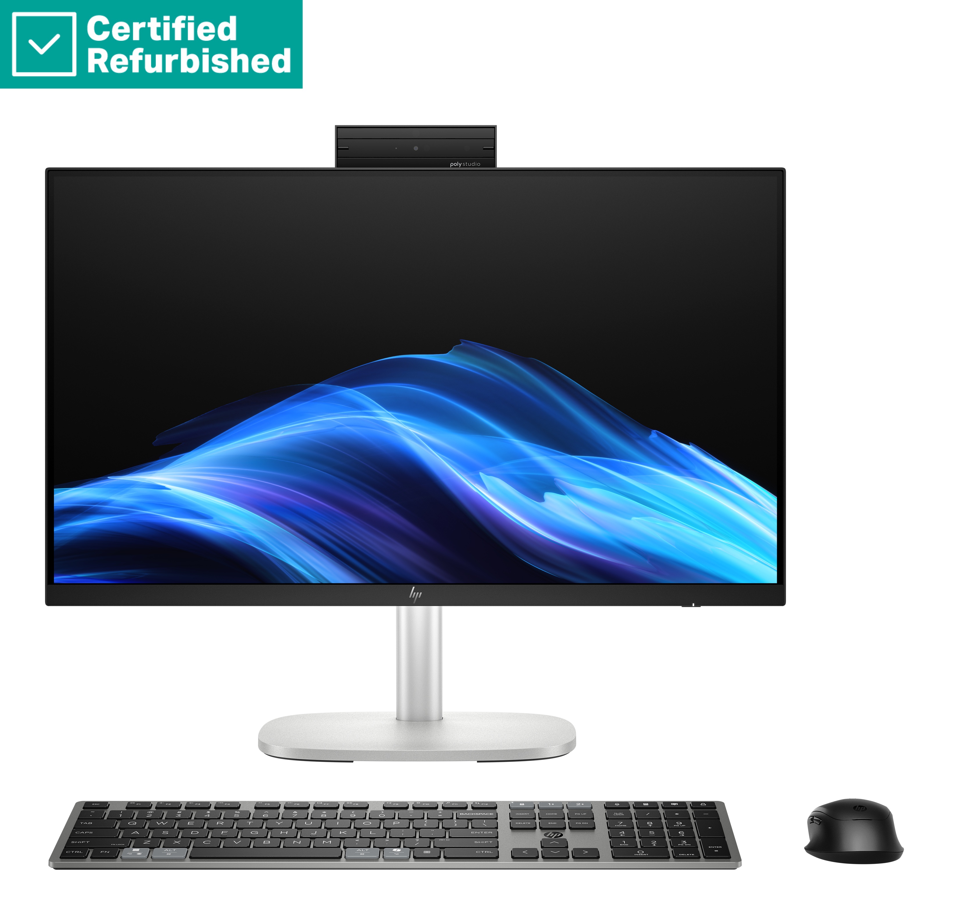 RENEW SILVER HP EliteStudio 8 G1i AIO All-in-One 24 - Ultra 7-265, 32GB, 1TB SSD, 23.8 FHD Touch AG, Height Adjustable, Win 11 Pro, 1 years