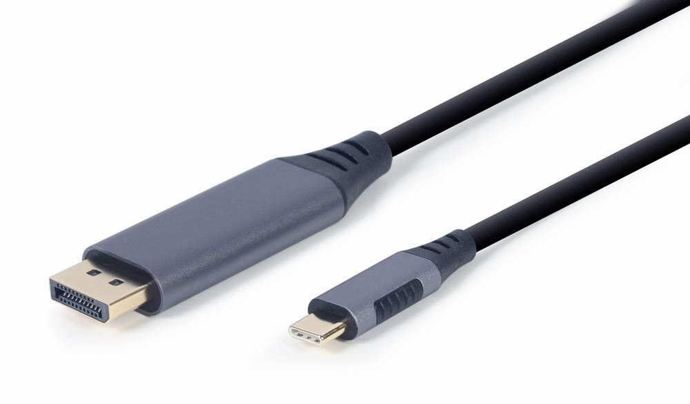 CABLE USB-C TO DP 1.8M/GREY CC-USB3C-DPF-01-6 GEMBIRD