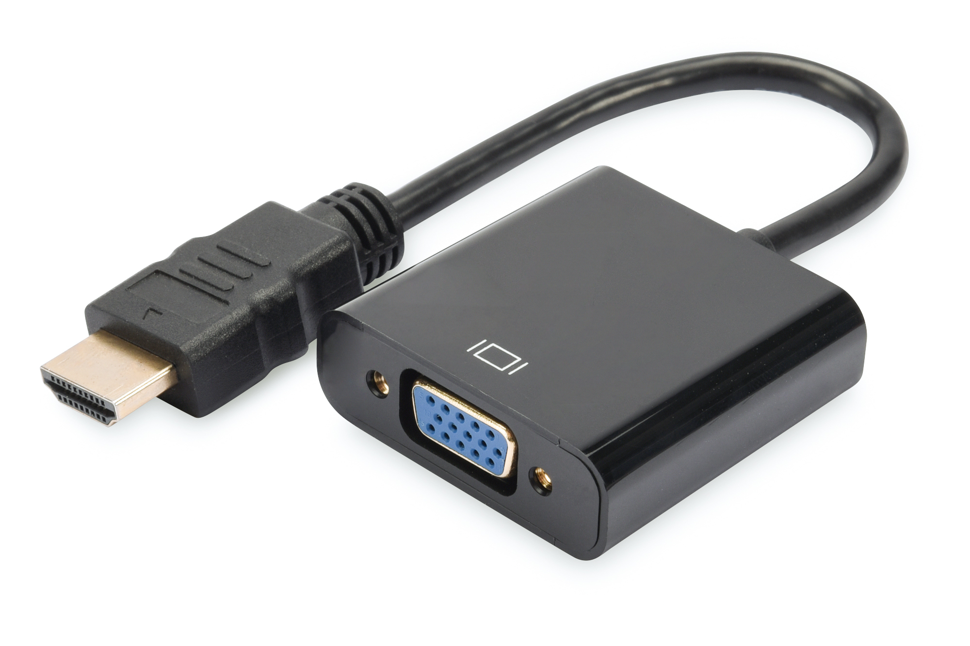 Digitus - HDMI to VGA converter adapter - DA-70461 - Black
