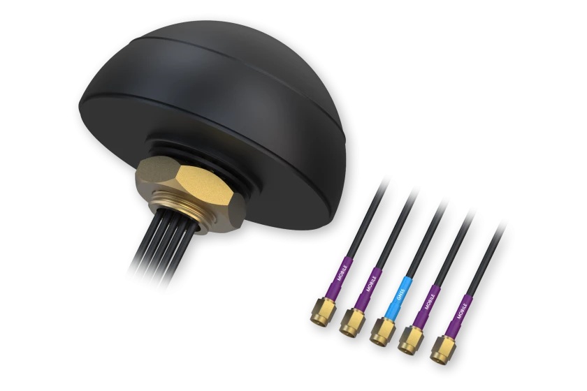 Teltonika Combo Quad Mobile/GNSS Roof SMA Antenna - PR1KCL28 - Screw mounted - Gain 28±2 dB - 698-960/1710-2690 GHz - Antenna connector type SMA Male
