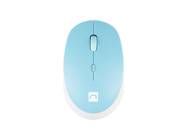 Natec - Mouse - Harrier 2 - Wireless - Bluetooth - White/Blue