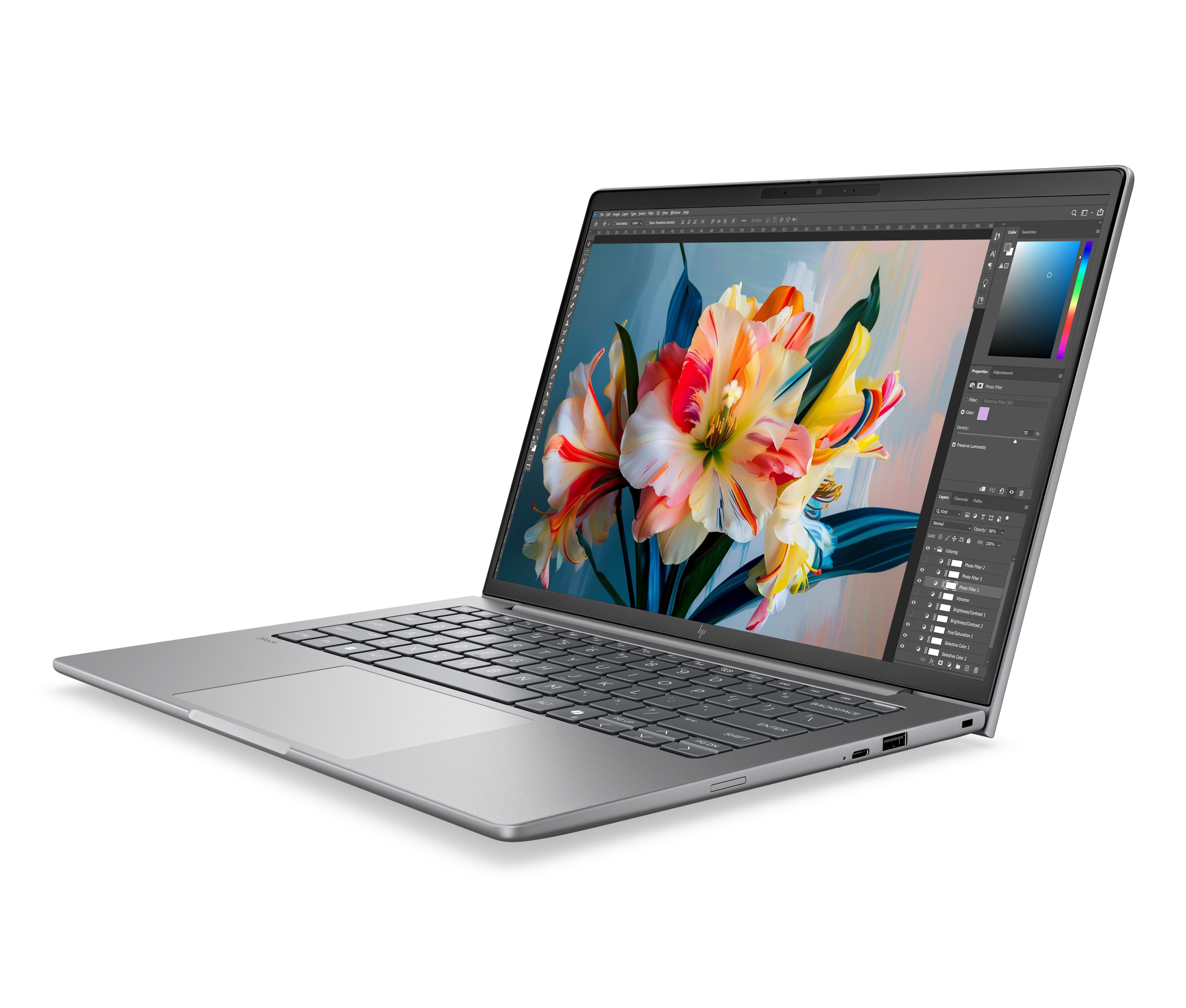 HP ZBook 8 G2i 14 - Ultra 9-386H, 64GB, 1TB SSD, 14 WQXGA 500-nit AG, RTX PRO 500 Blackwell 6GB, 5MP IR cam, WWAN-ready, Smartcard, FPR, US backlit keyboard, 77Wh, Meteor Silver, Win 11 Pro, 3 years