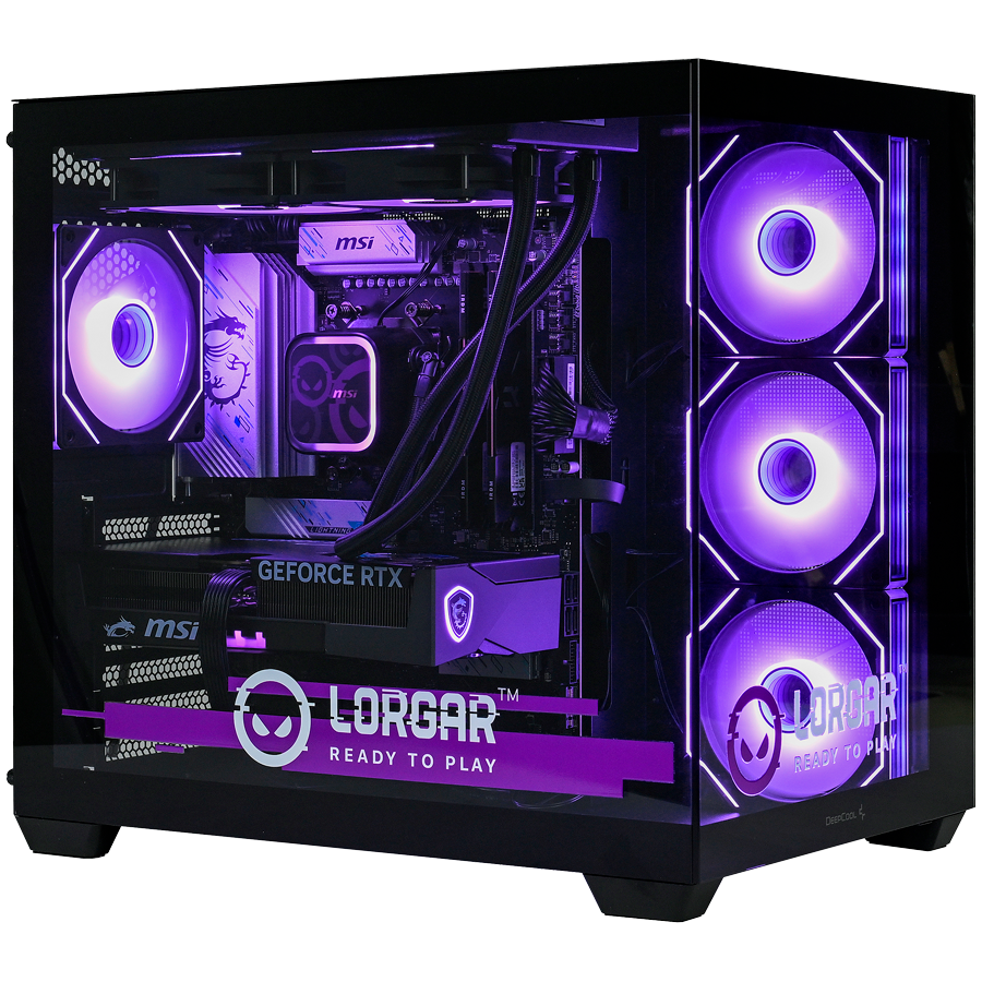 LORGAR Gaming PC Advanced A201 Ryzen 5 7500F RTX 5060 Ti Black