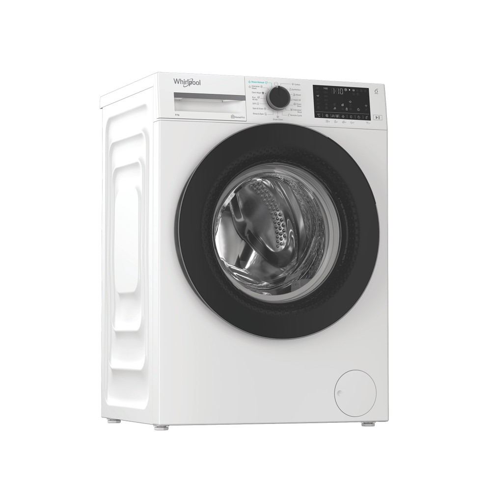 WHIRLPOOL Washing machine WAM 87WB EE, 8kg, 1400 rpm, Energy class A, Depth 55 cm, Inverter motor, Black doors