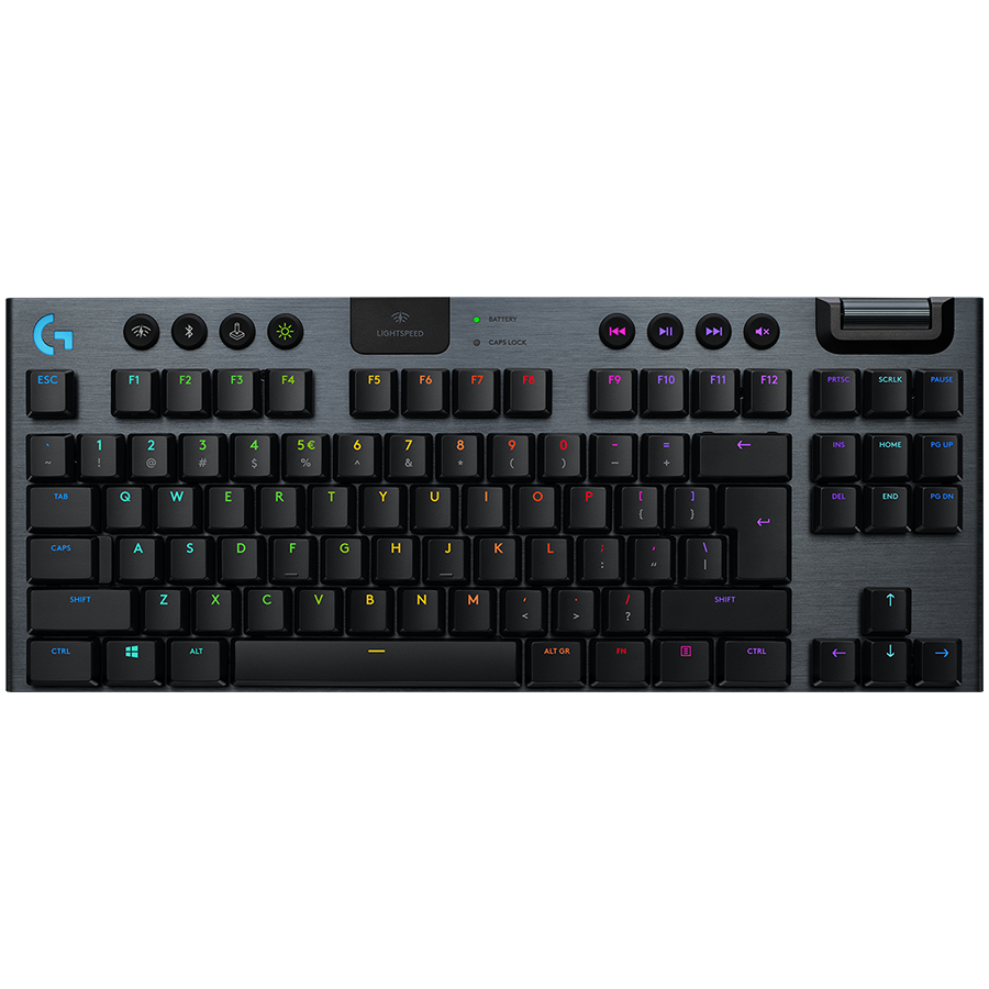 LOGITECH G915 X LIGHTSPEED Wireless Gaming Keyboard - BLACK - US INT'L - 2.4GHZ/BT  - EMEA28i-935 - CLICKY
