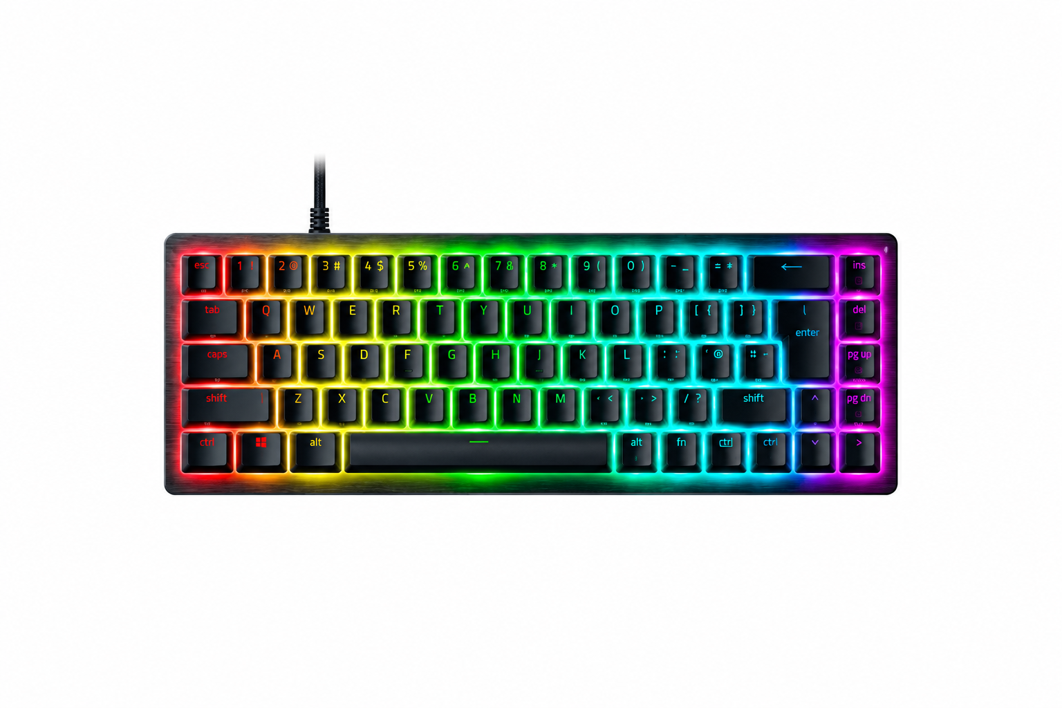 Razer Hall Effect Magnetic Esports Keyboard - Huntsman V3 HE Magnetic Mini 65% 8KHz - Keyboard - Wired - US - Razer Hall Effect Magnetic Switches