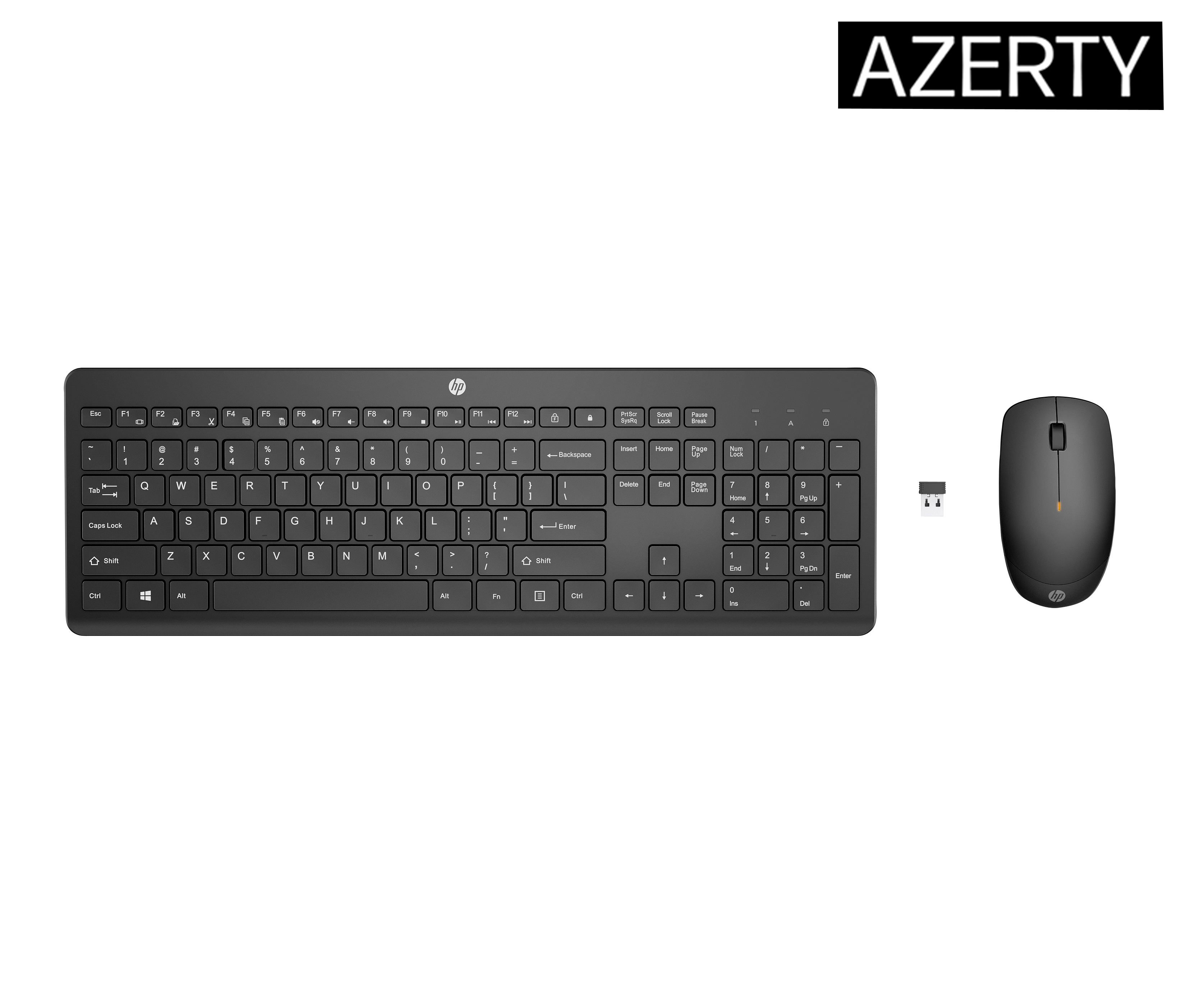 HP 230 Wireless Mouse Keyboard Combo - Black - US ENG