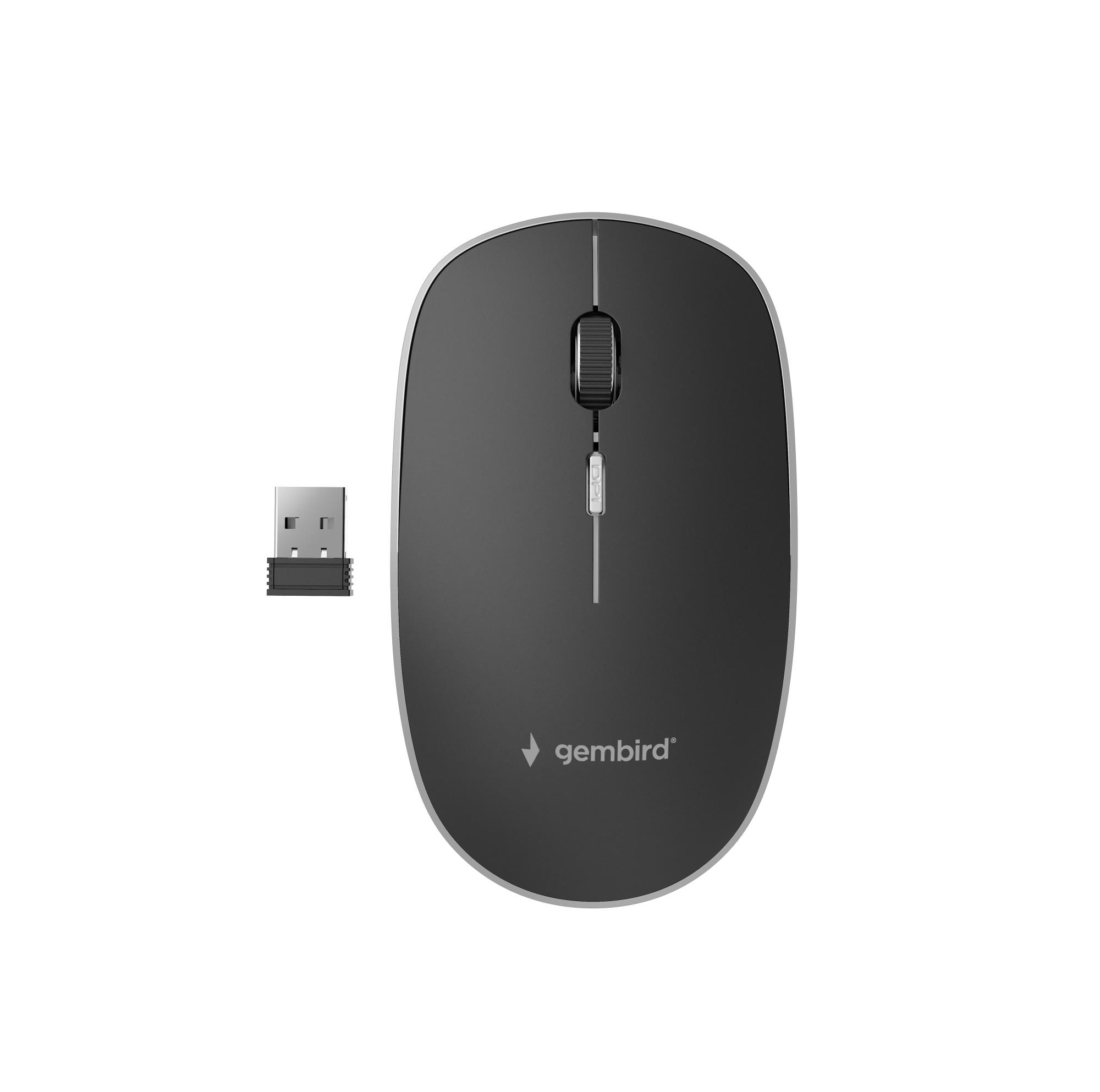 MOUSE USB OPTICAL WRL/BLACK MUSW-4B-01 GEMBIRD
