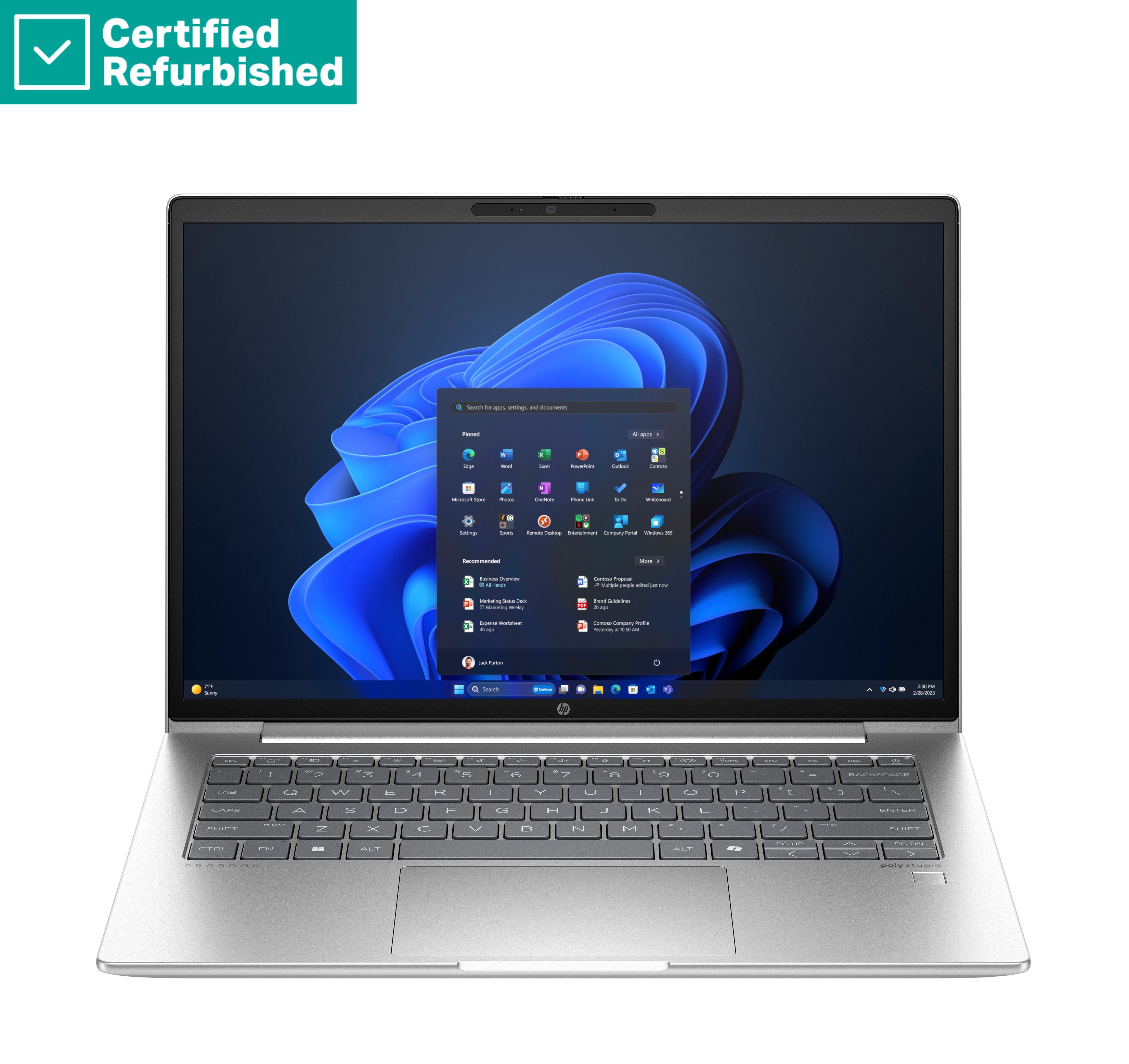 RENEW GOLD HP ProBook 445 G11 - Ryzen 7 7735U, 16GB, 256GB SSD, 14 WUXGA 400-nit AG, 5MP IR cam, FPR, UK backlit keyboard, 56Wh, Win 11 Pro, 1 years