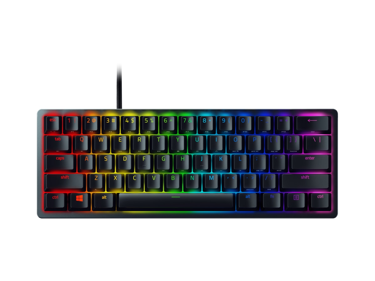 Razer - Huntsman Mini 60% - Gaming keyboard - Wired - Opto-Mechanical - RGB LED light - NORD