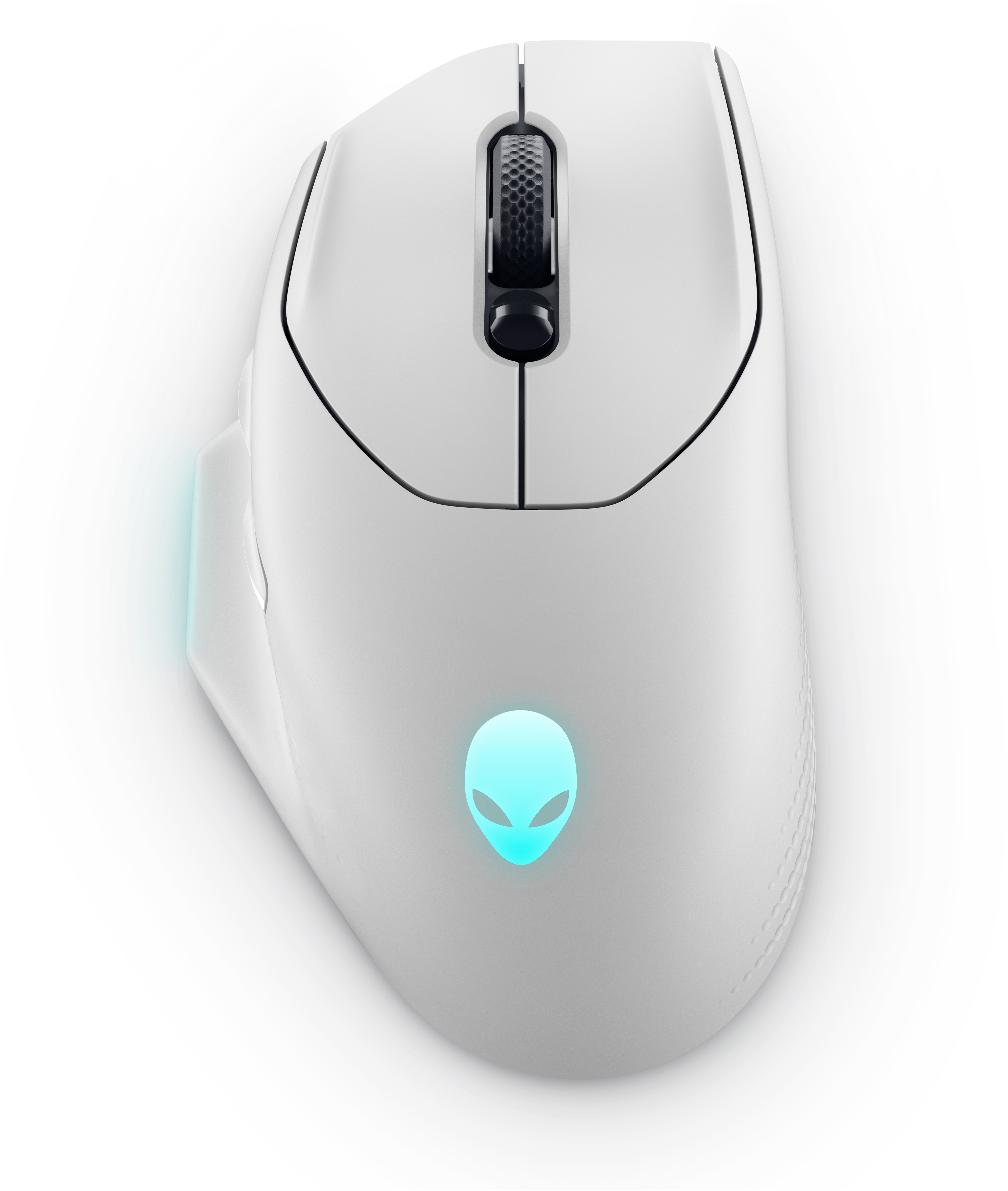 Dell - Gaming Mouse - AW620M - Wired/Wireless - Alienware Wireless Gaming Mouse - Lunar Light