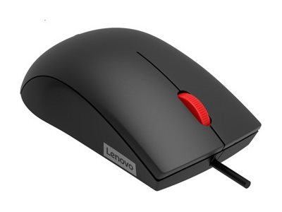 Lenovo - Mouse - 120 - Wired - USB-A - Black