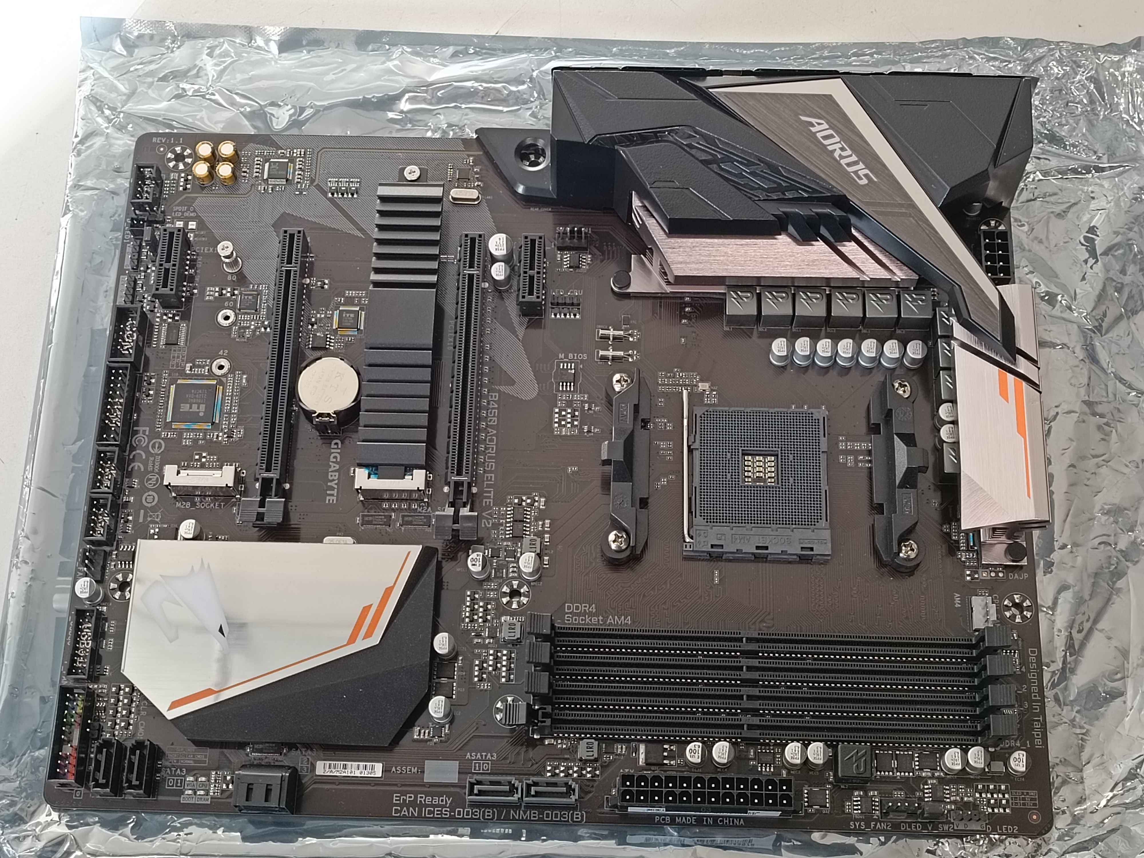 SALE OUT. Gigabyte B450 AORUS ELITE V2 1.0 - Processor family AMD - Processor socket AM4 - DDR4 DIMM - Memory slots 4 - Number of SATA connectors 6 x SATA 6Gb/s connectors - Chipset AMD B - ATX - USED, REFURBISHED, WITHOUT ORIGINAL PACKAGING AND ACCESSORI