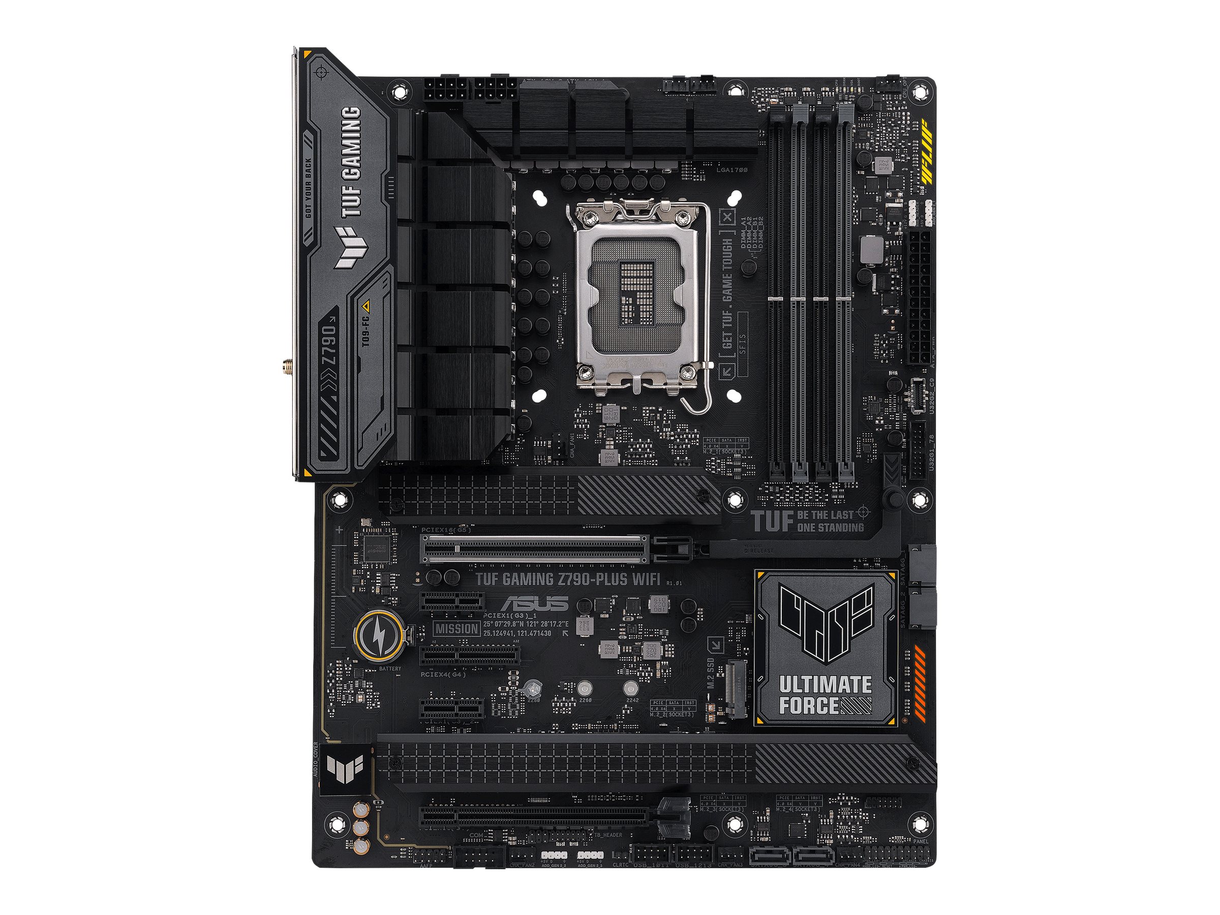 Asus - TUF GAMING Z790-PLUS WIFI - Processor family Intel - Processor socket LGA1700 - DDR5 - Supported hard disk drive interfaces SATA, M.2 - Number of SATA connectors 4