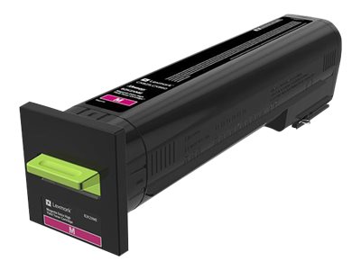 Lexmark CX825, 860 Mag Corp 22K Cartridge - Lexmark 82K2XME - Lexmark - Extra High Yield - magenta - original - toner cartridge - LCCP, LRP, Lexmark Corporate - Toner cartridge - Magenta