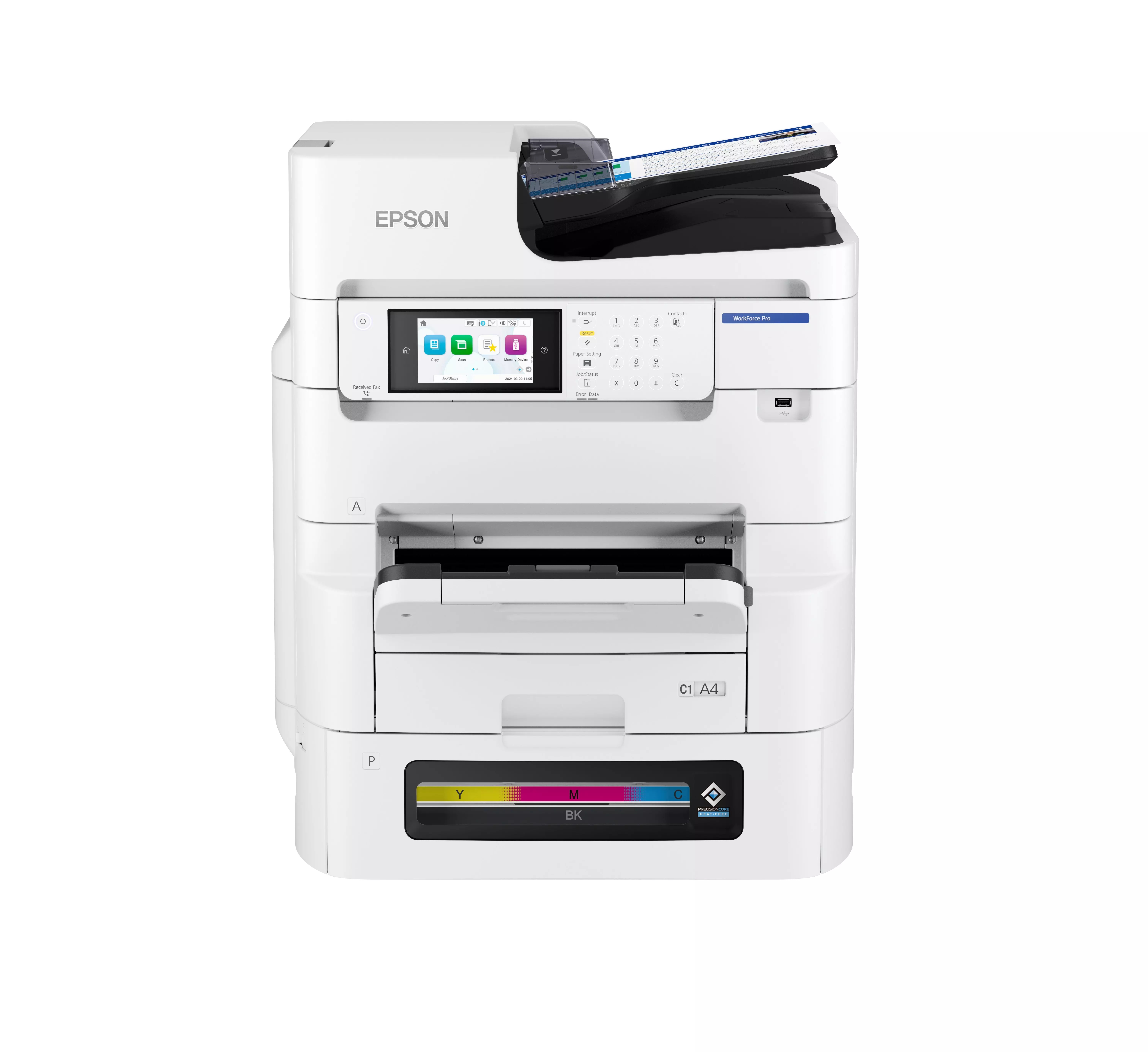 Epson - Multifunctional printers - WorkForce Pro EM-C8101RDWF - Inkjet - Colour - A4 - Wi-Fi - White