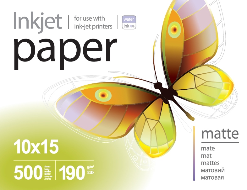 ColorWay PrintPro Photo Paper, 500 sheets - Matte - 190 g/m² - 10x15