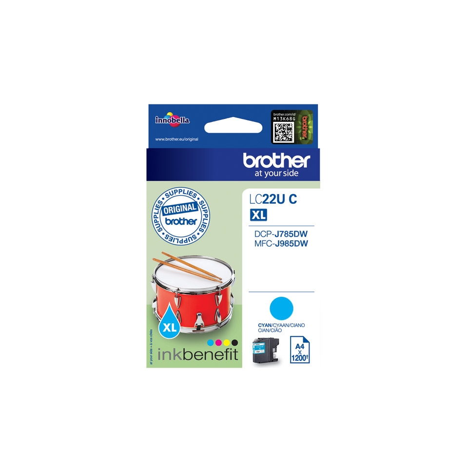 Brother LC-22UC - Ink Cartridge - Cyan